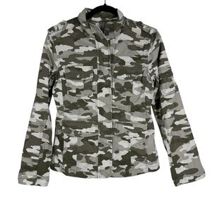 Kensie Jeans Camo Ultilty Jean Jacket Women's Size Medium